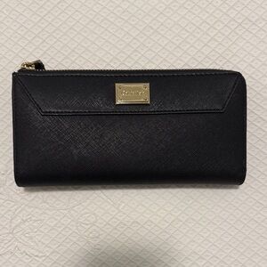 Calvin Klein Black Wallet with Gold Accents